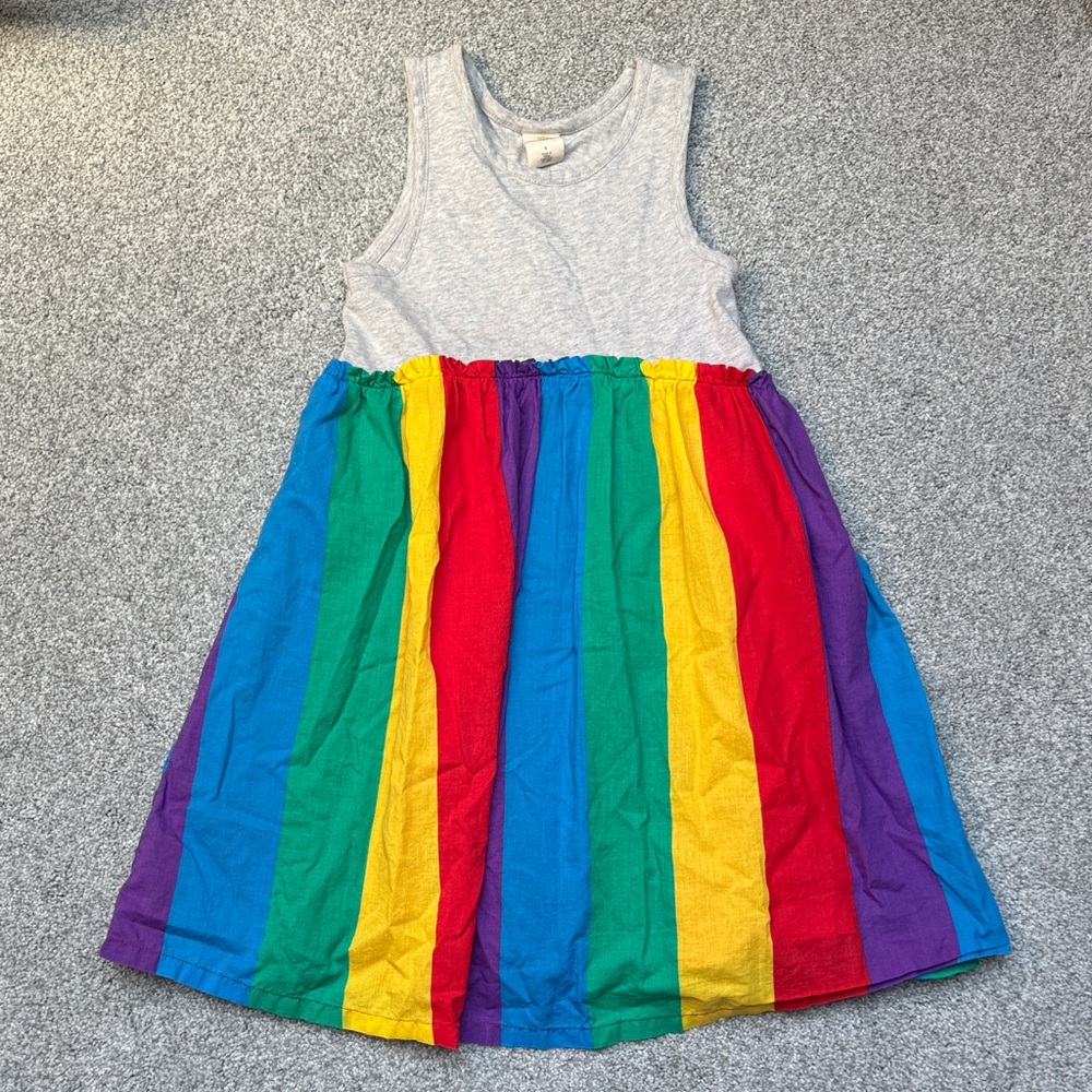 Tucker + Tate Rainbow Striped Kids Dress
